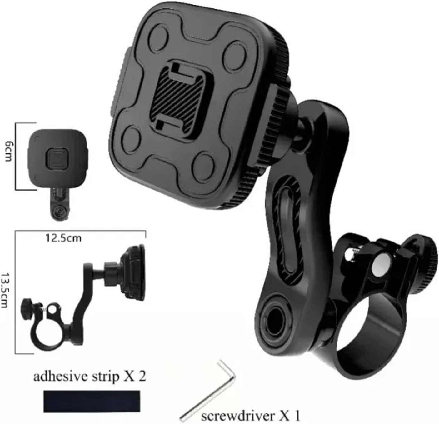 Bike Phone Mount 360° Rotation Phone Holder Mount Removable Magnetic Handlebar Style Bike Stand Riding Bracket Bicycle Phone Holder