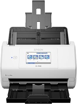 Epson DS-785W Color Duplex Desktop Document Scanner, up to 45 ppm, Wireless/USB Connectivity, ScanWay PC-Free Scanning, 4.3" LCD Touchscreen, 100-Page Auto Document Feeder ADF, Twain/ISIS Drivers
