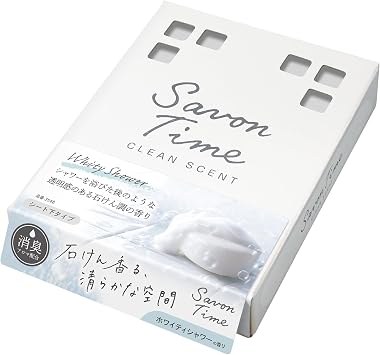 Carall Harukido 3548 Car Air Freshener, Savon Time Box, White Shower, Gel Bottle, 5.6 fl oz 165 ml