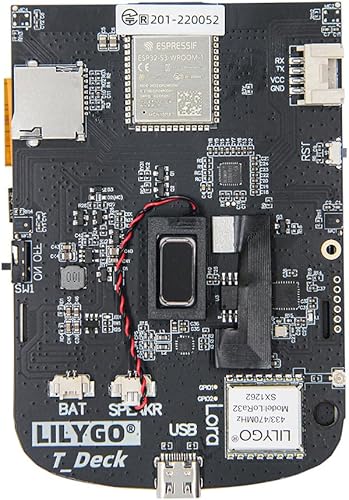 Miniatura 4 de LILYGO T-Deck ESP32-S3 LoRa BLE WiFi TTGO Module LoRaWAN Tablero de desarrollo de largo alcance (negro LILYGO Firmware)