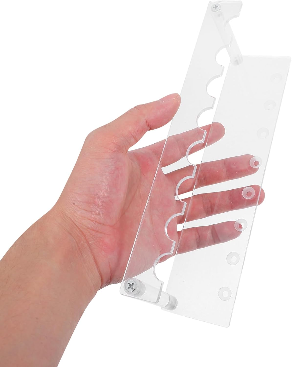 1set Acrylic Pen Display Stand with Multi-slots Organizer for Makeup Brushes Pencils and Markers Home Office School and Salon