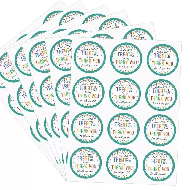 160 Pcs Thank You Stickers Colorful Dots Self-Adhesive Appreciate Sticker Packaging Gift Wrapping Waterproof Label Stickers for Gift Wrapping Wedding Birthday Party