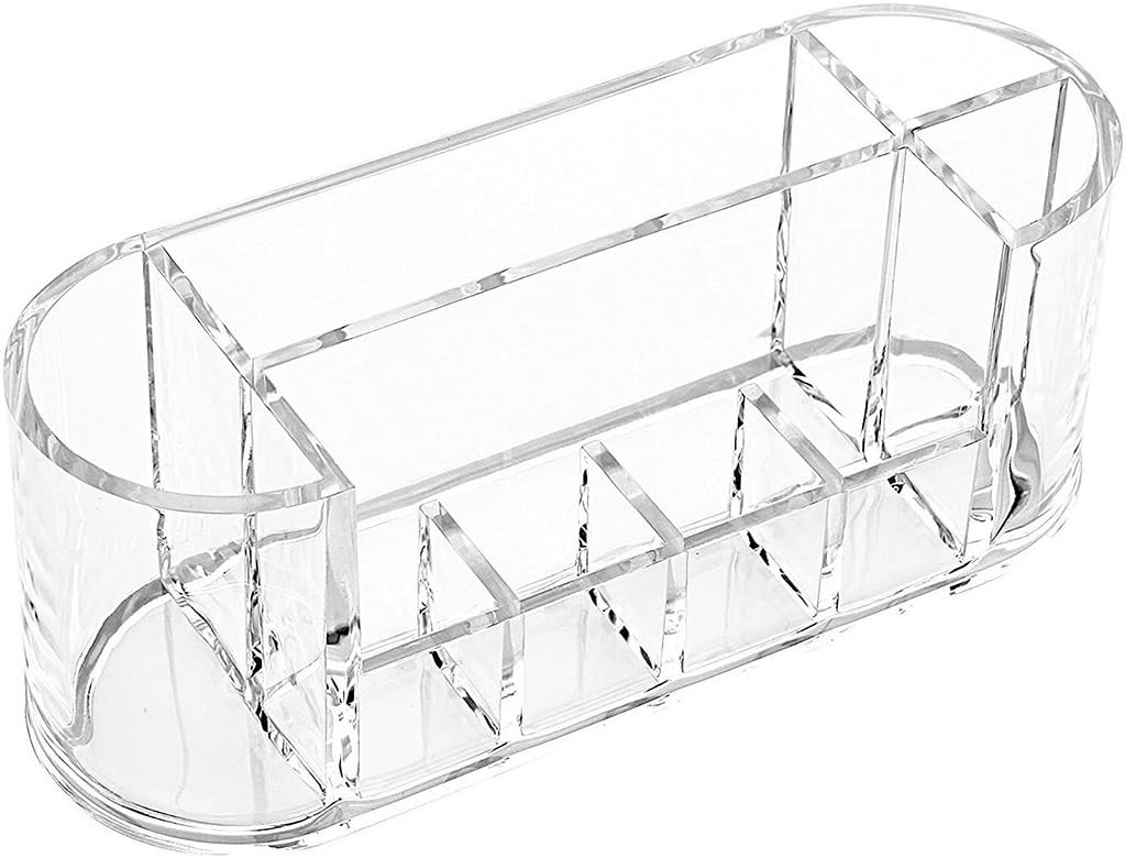 URBAN SHOPIEE Acrylic Multipurpose Makeup Kit Organizer (White 1 Pc 19 cm)