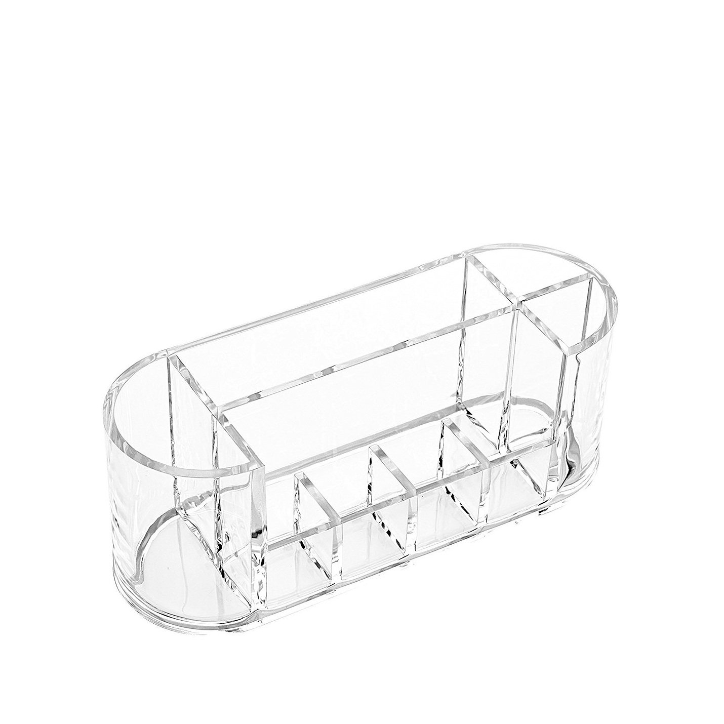 URBAN SHOPIEE Acrylic Multipurpose Makeup Kit Organizer (White 1 Pc 19 cm)