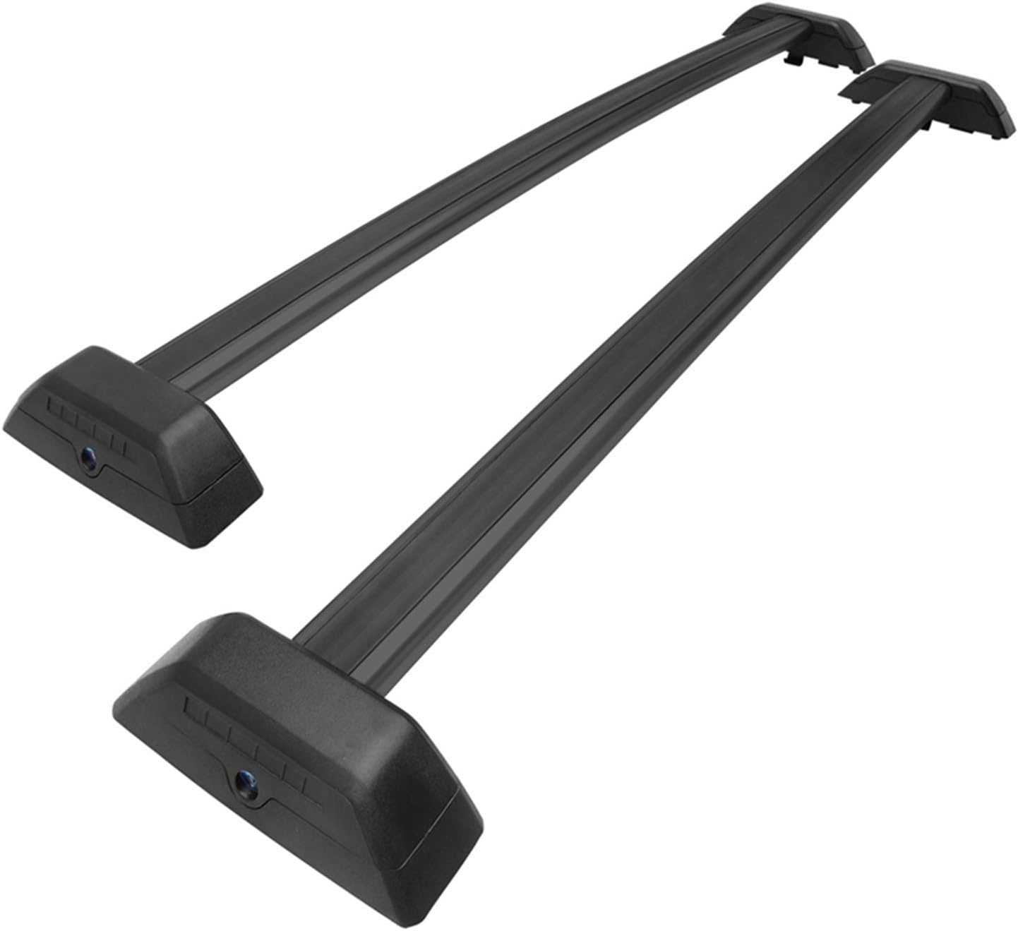 TAC Cross Bars Roof Rack Compatible with 2006-2010 Hummer H3 with Lock System Black OE Style Aluminum Top Rail Snowboard Kayak Canoe Luggage Carrier