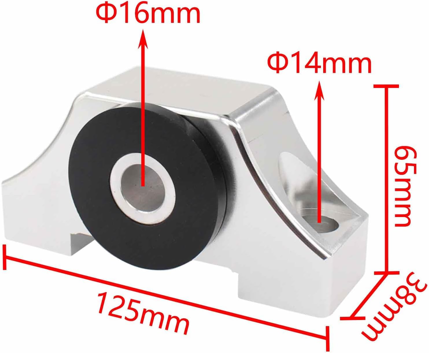 ApplianPar Sliver Engine Billet Motor Torque Mount Bracket kit for Honda Civic B16 B18 B20 D16 1992-2000