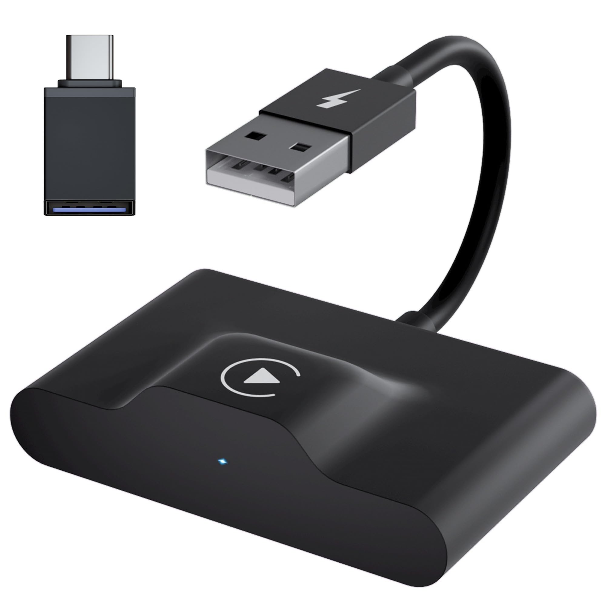 Adattatore wireless CarPlay, compatibile con Apple CarPlay, adattatore wireless UK, dongle Bluetooth Car Play per auto cablato di fabbrica, per auto dal 2015 iPhone 6 e superiori iOS 10 e superiori
