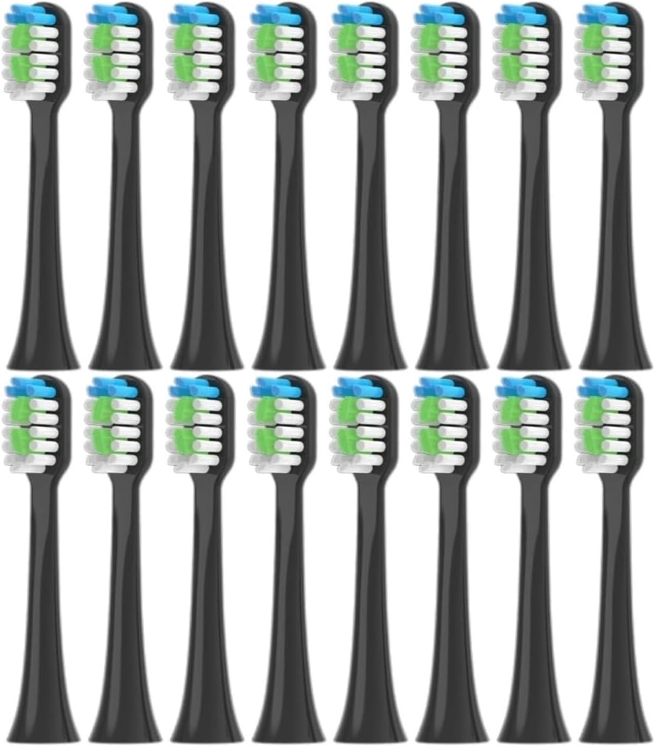 Soft Bristle Nozzles, Compatible with EFZQ, E10 E10C E10S F10 Replacement(8white Whitening)