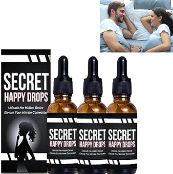 Secret Happy Drops, Pleasure Peak Secret Potion, Happy Hormones Drops for Women, Boost Energy Sensitivity, DesireFusion Passion Elixir, Promoting Improved Blood Flow 3pcs