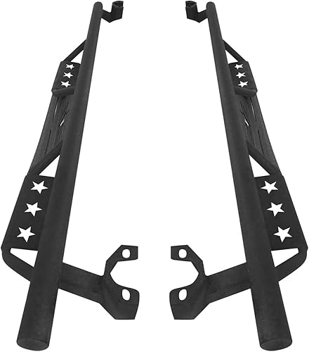 Miniatura 9 de u-Box Wrangler JKU - Estribo de acero sólido Nerf Bar para Jeep Wrangler JK Unlimited 2007-2018 4 puertas