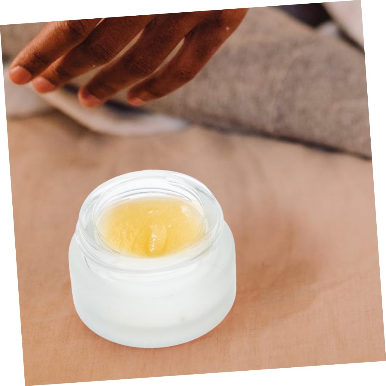 LIFKOME Small Nail Pen Cleaning Cup with Lid Versatile Glass Manicure Liquid Holder for Nail Art Thick Base for Stability for Home Salon Use for Natural False Nails