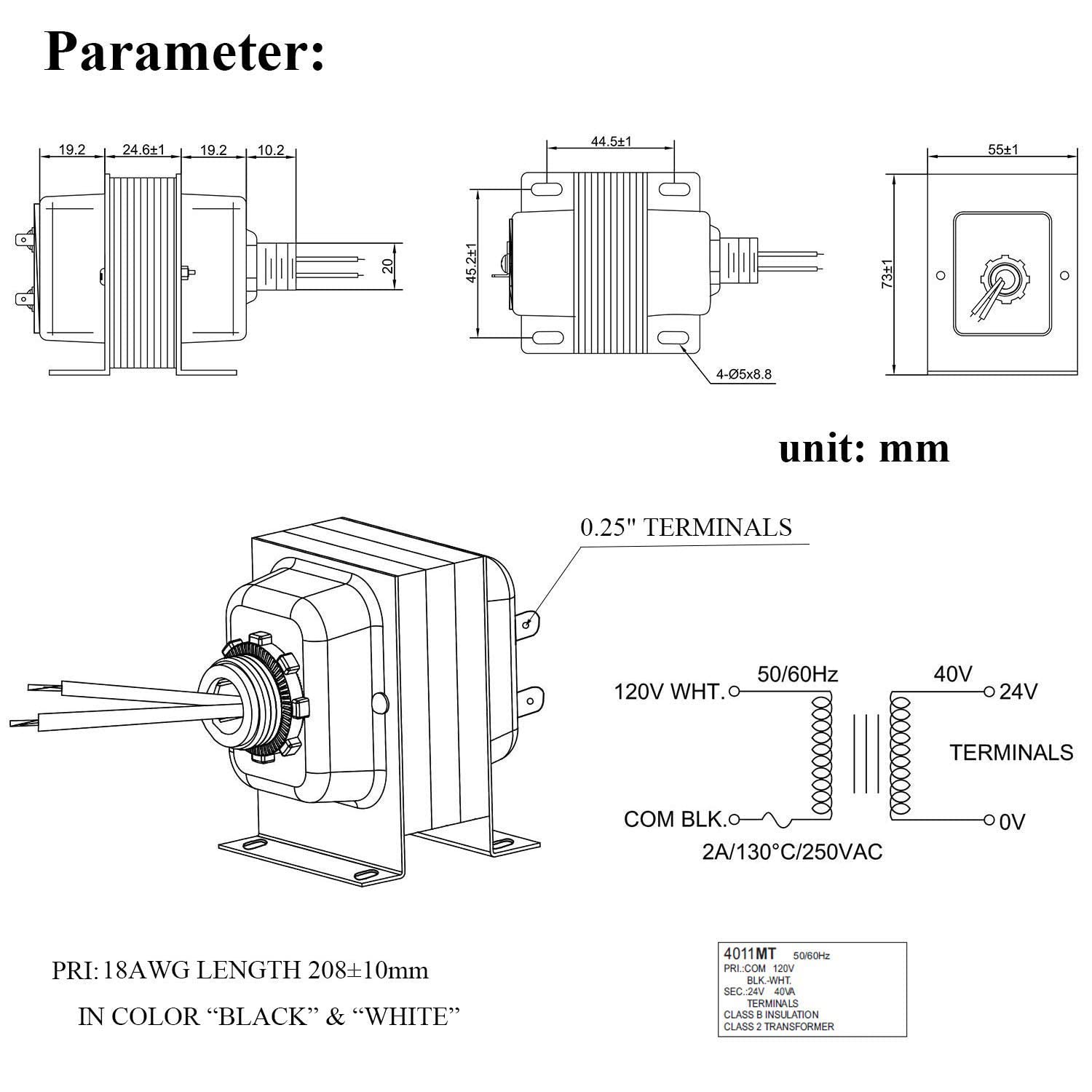 その他 teasute30 UHPPOTE 24V 40VA Thermostat Doorbell Transformer Power