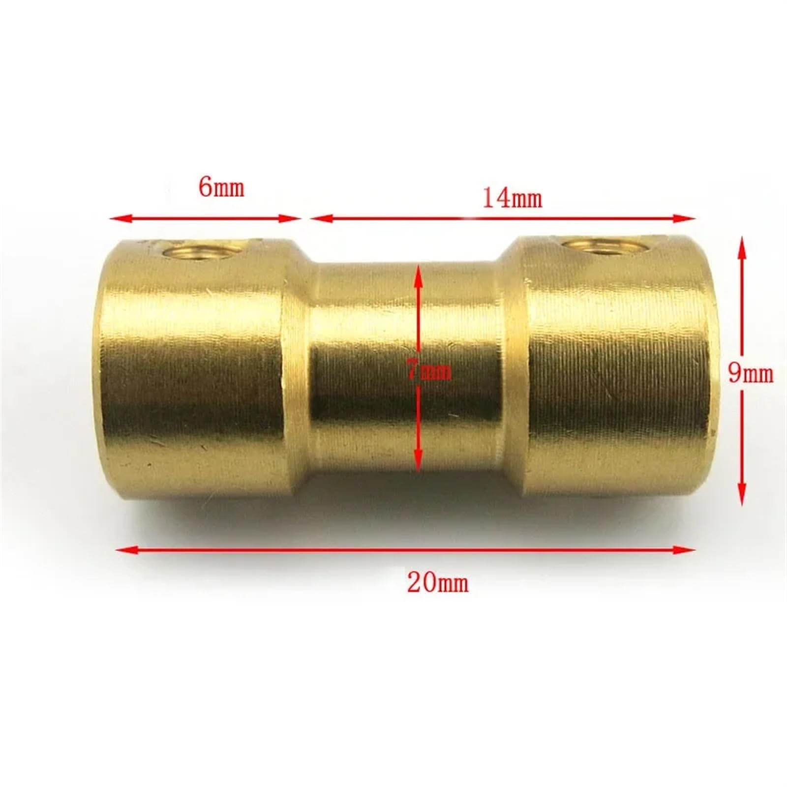 HDCC0006 Laiton rigide arbre moteur coupleur coupleur moteur Transmission Joint connecteur manchon adaptateur 2mm 2.3mm 3mm 3.17mm 4mm 5mm 6mm 1 pièces(3.175mm to 5mm)