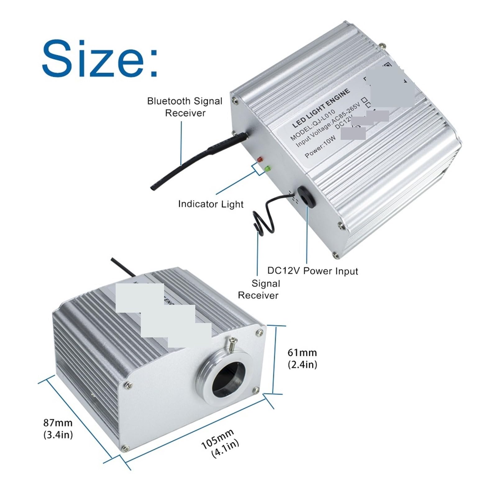 Oświetlenie wnętrza samochodu LED, 10W Twinkle Fiber Optic Star zestaw świateł sufitowych, RGBW na dach samochodowy gwiazda światła aplikacja Bluetooth sterowanie muzyką samochód gwiaździste niebo lam