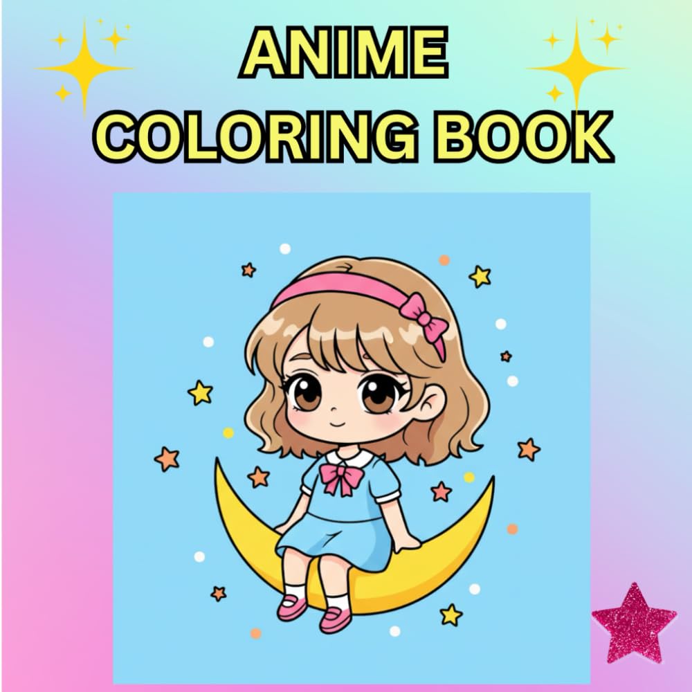 Anime Coloring Book: My Cute Anime World: Coloring Book