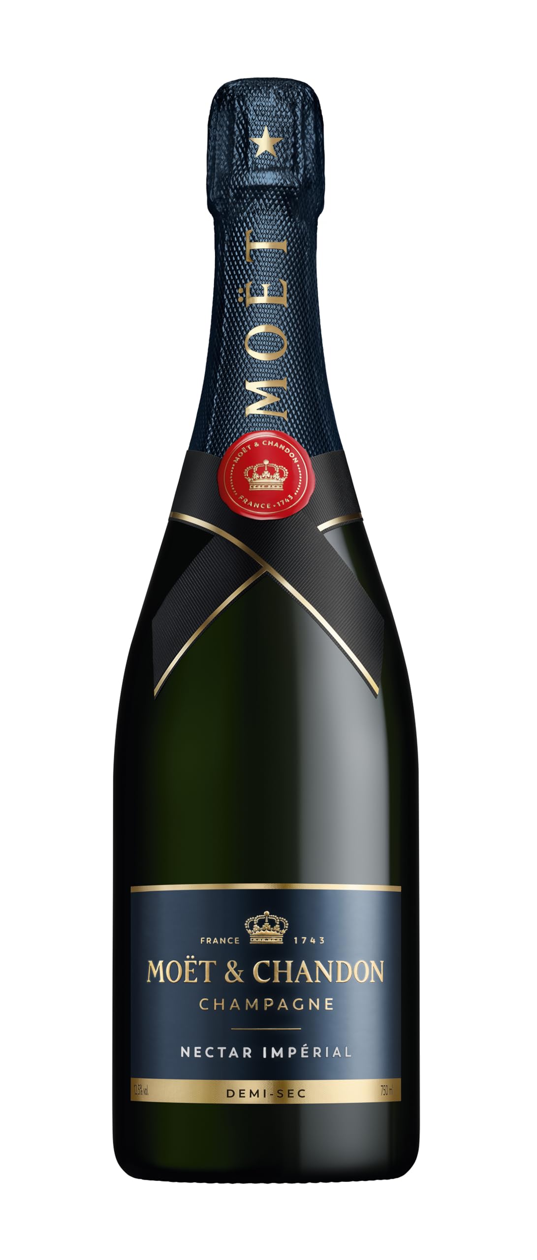 Moët & Chandon Nectar Impérial Champagne 75cl 12,5% | Champagne AOC Demi-Sec. Profil fruité et palais harmonieux. À servir frais.