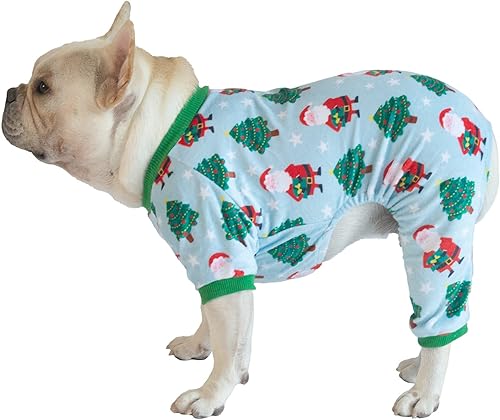 Miniatura 3 de CuteBone - Pijama mameluco de Navidad para perros, linda para vacaciones de invierno, P198L
