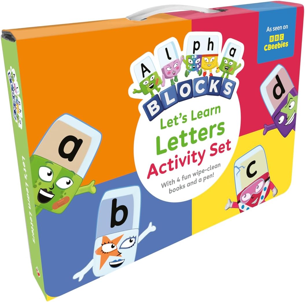 Alphablocks Let's Learn Letters Activity Set: Perfect for Ages 3-6, 4 Wipe Clean Titles with Free Pen! (Numberblock Wipe Clean Titles)