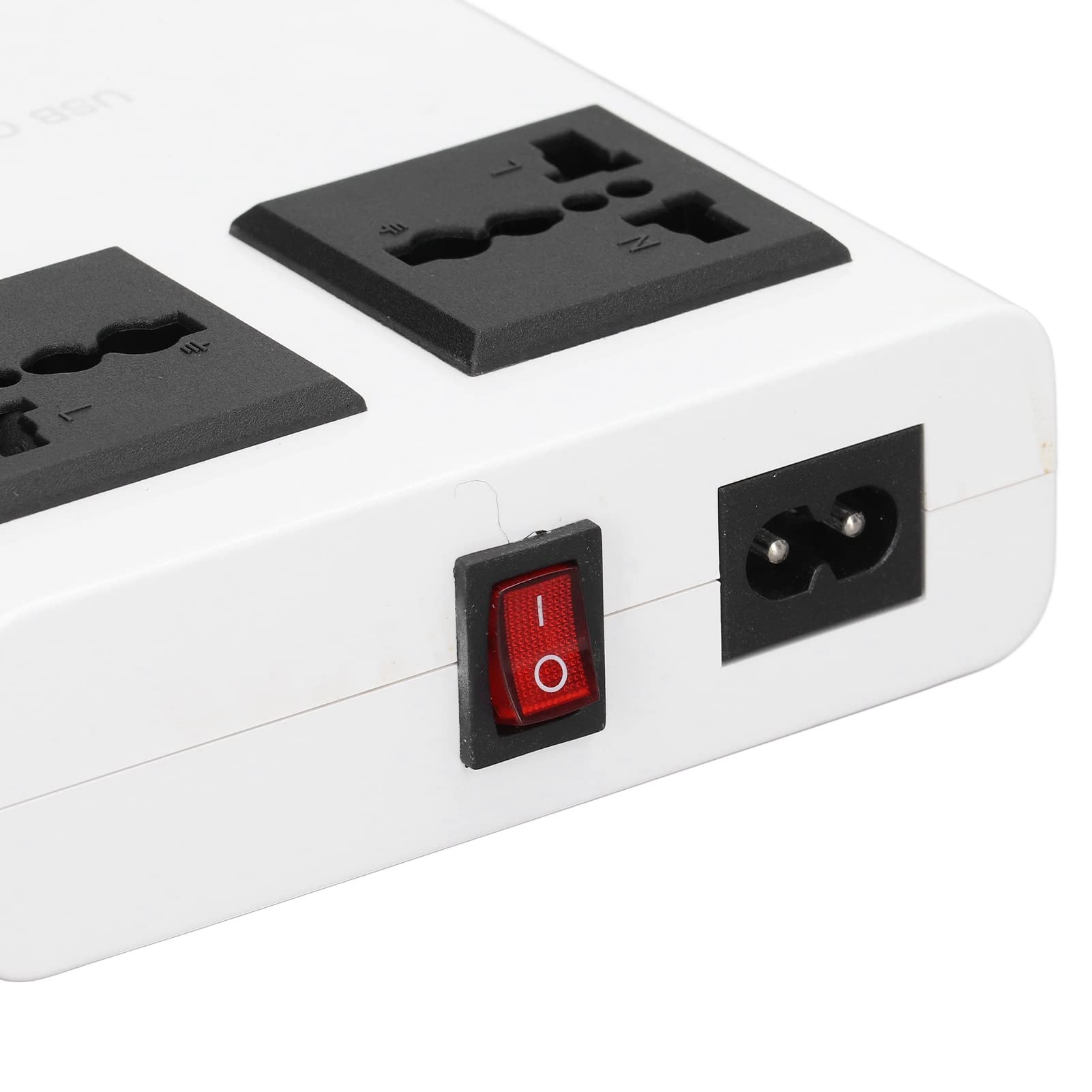 Fyearfly Placa De Carga USB De 8 Puertos, Adaptador De Cargador USB LED Protección contra Sobrecorriente De Sobretensión Adaptador De Corriente De Cargador LCD USB De 8 Puertos(UE)