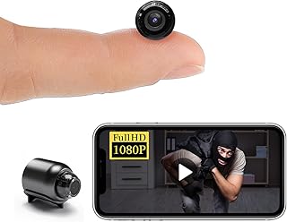 Smallest Wireless WiFi IP Camera,HD1080P Spy Cameras with Video Recording Live Feed,Baby Monitor Cameras,Nanny Cam,with Night Vision,Motion Detection,Cloud Storage for Security with iOS Android APP