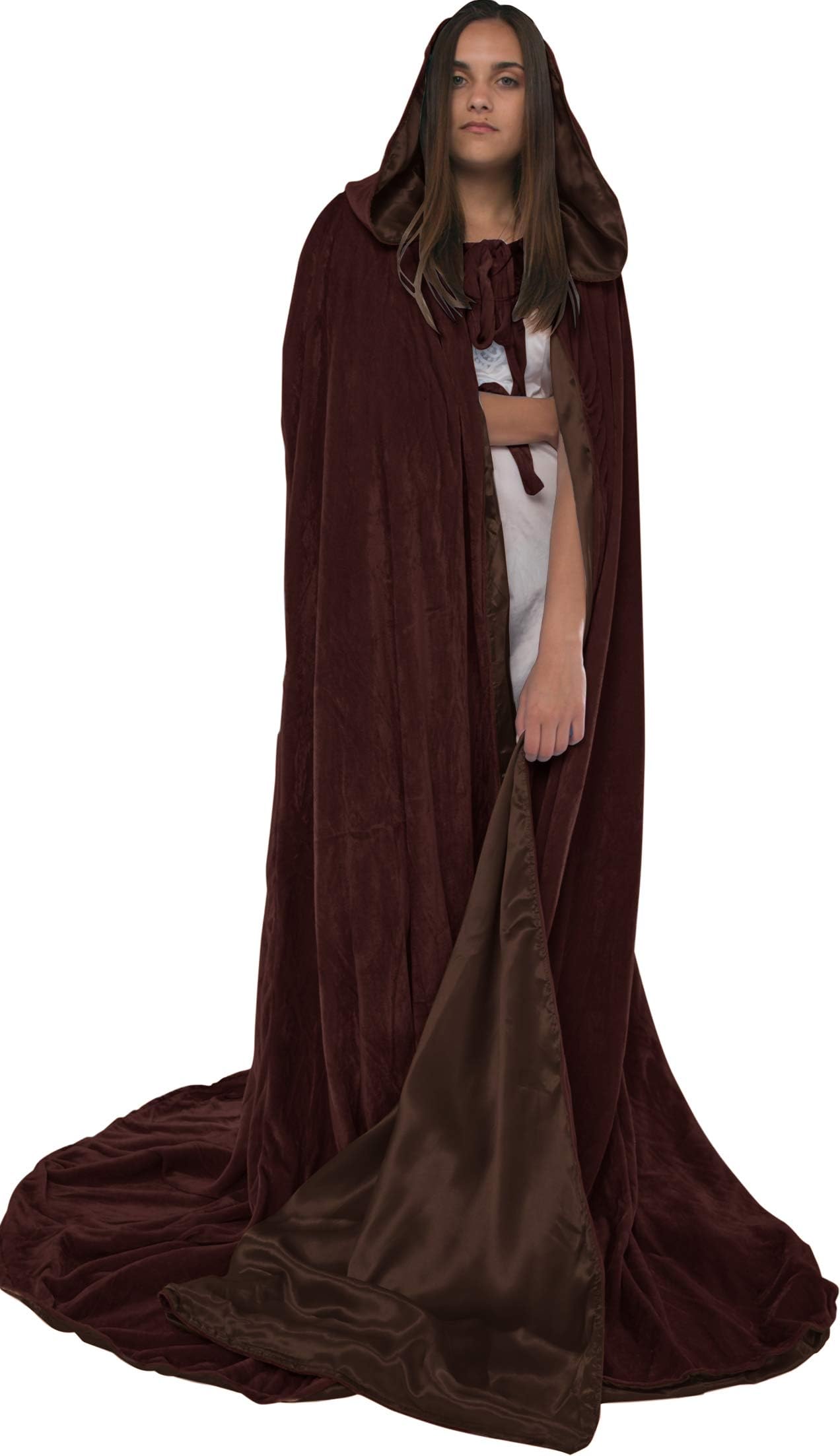 Cloak Fully lined in Satin - Medieval Renaissance Hooded Cape - Unisex Got Cosplay Cloak -Wedding Fashion