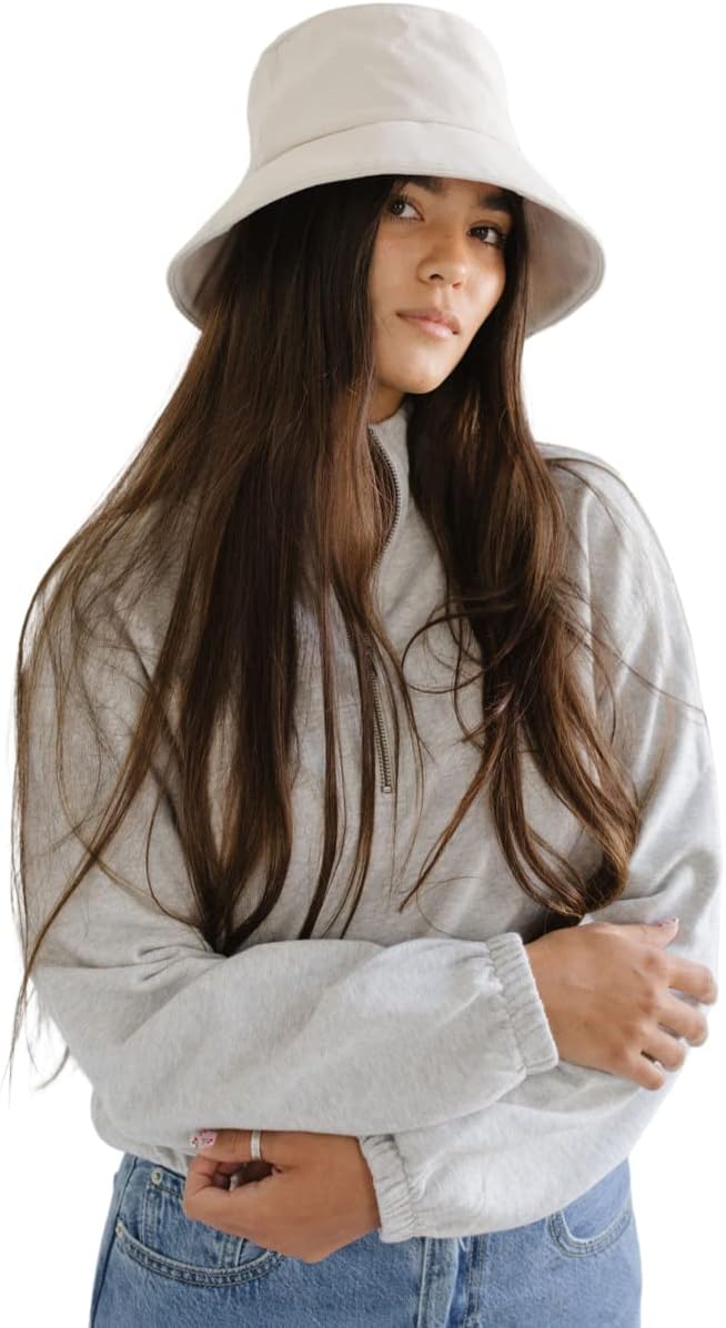 Gigi Pip Women's Bucket Hat Cotton Vegan Packable Foldable Rylee