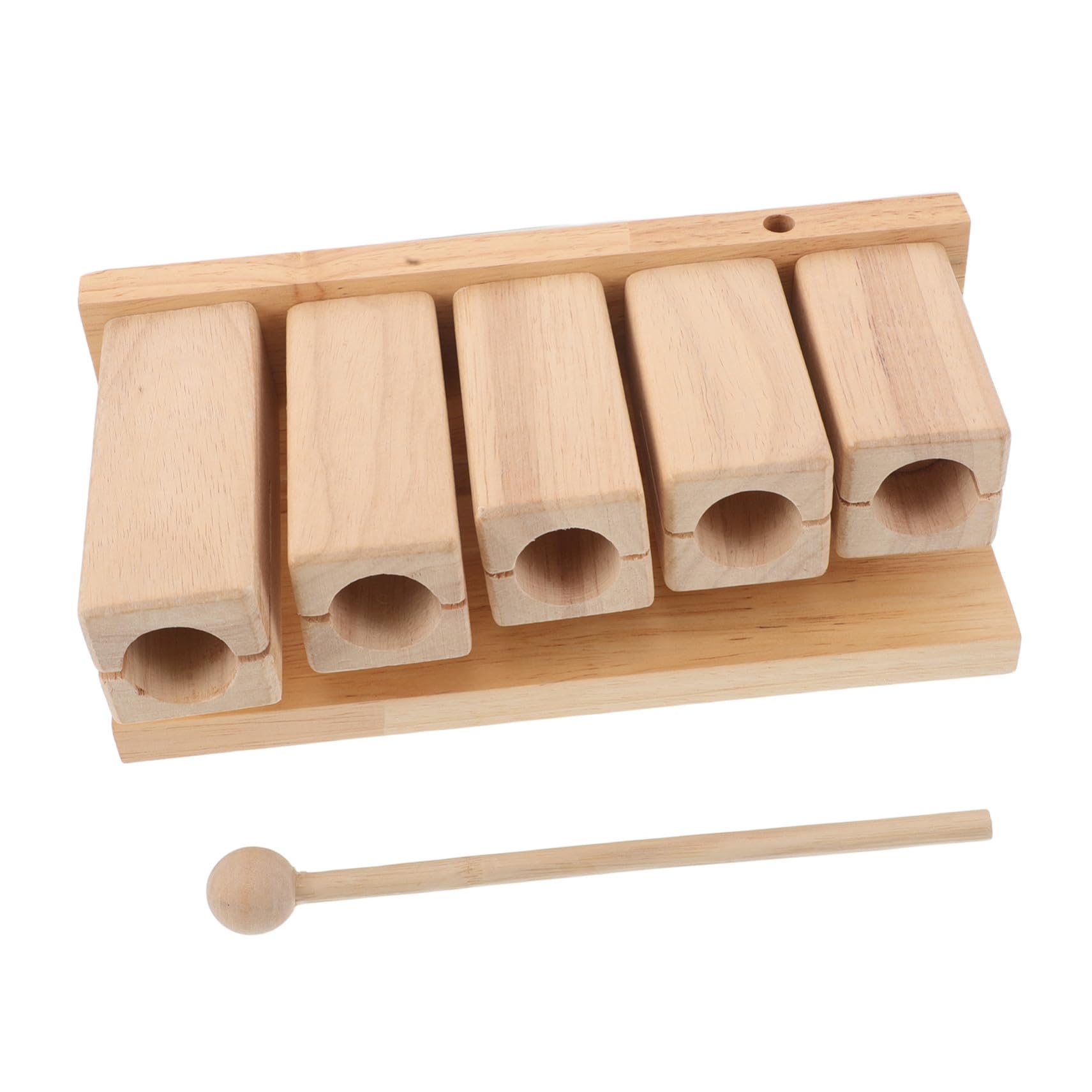 BESTonZON Bloques de Percusión de Madera Pentatónicos Tonos con Instrumento Musical Educativo para Guardería Yoga y Diseñado para Manos Pequeñas