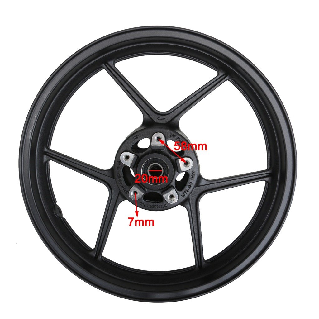 Amazon.com: ZXTDR Front Wheel Rim for ER6N ZX10R Z1000SX Z750