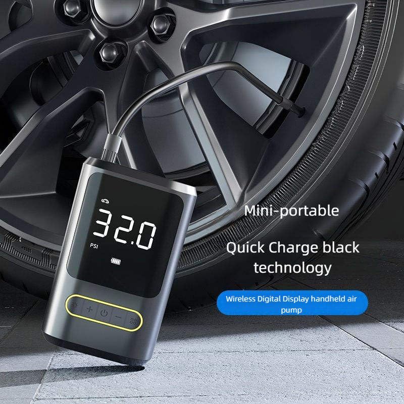 Image of LRSA Tyre Air Pump Cum Phone Powerbank for Car & Bike | 150 Psi | 6000 Mah | Digital Display | 5 Air Fill Modes |Portable Electric Tyre Air Inflator Pump