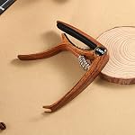 Personnalisé Nom personnalisé Guitar Capo Custom Wood Alliage Capo pour guitare acoustique réglable Capo adapté pour guitare basse, guitare électrique et Ukulele Cadeaux de musique d'anniversaire (style 1 - C'est bon.