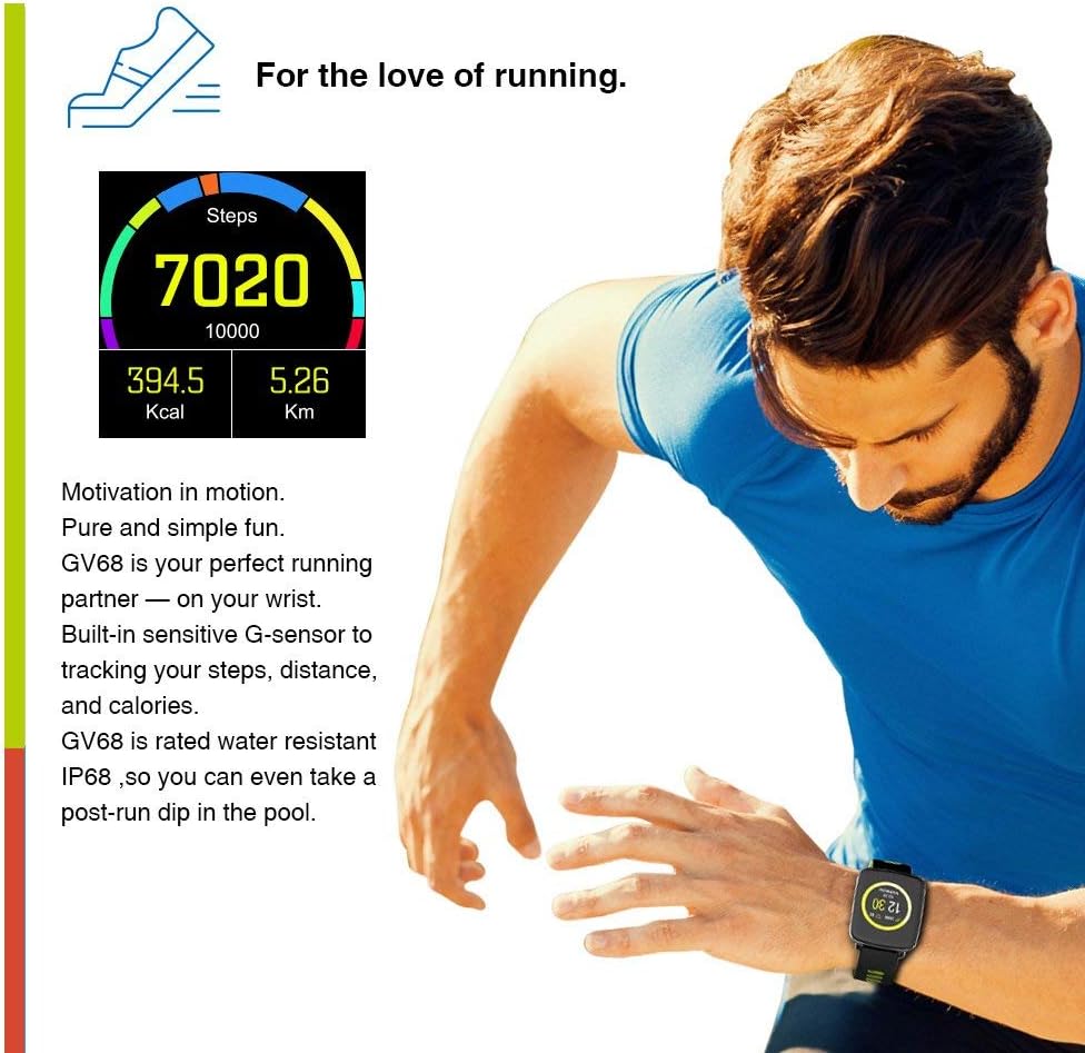 Novopus: Impermeabile IP68 Smartwatch Bluetooth Fitness Tracker con Polso Frequenza cardiaca e notifiche Intelligenti Compatibile con iOS e Android (Nero-Rosso) Novopus: Impermeabile IP68 Smartwatch Bluetooth Fitness Tracker con Polso Frequenza cardiaca e notifiche Intelligenti Compatibile con iOS e Android (Nero-Rosso)