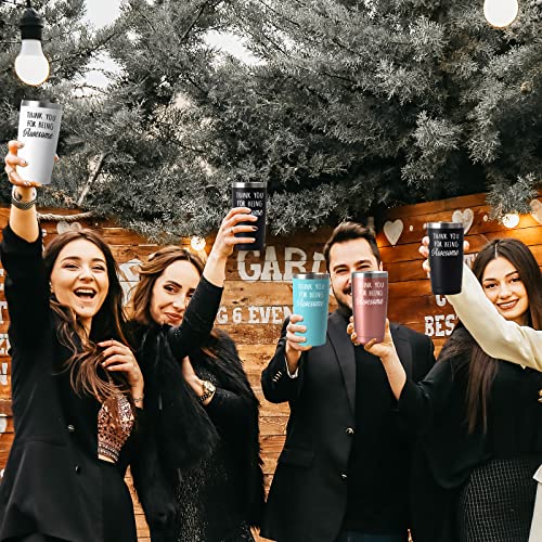 Gtmileo Thank You Gifts, 8 Pack Thank You For Being Awesome Stainless Steel Insulated Travel Tumbler, Appreciation Christmas Gifts For Women Men Coworker Teacher Employee Friends(20Oz, Multi Color) #TOP3