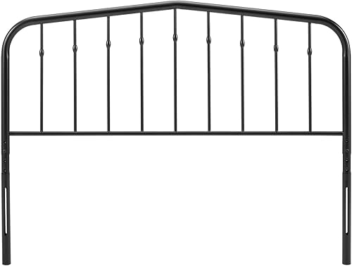 Miniatura 3 de Modway Lennon Modern Farmhouse Metal Queen Headboard in Black