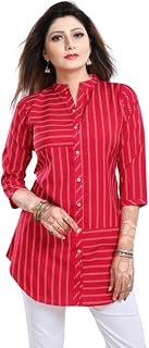 Keshubaba Women's Polyester Crepe Short Tunic Top | short kurti for jeans for women |kurti tops | short kurti | short kurt... Price In India