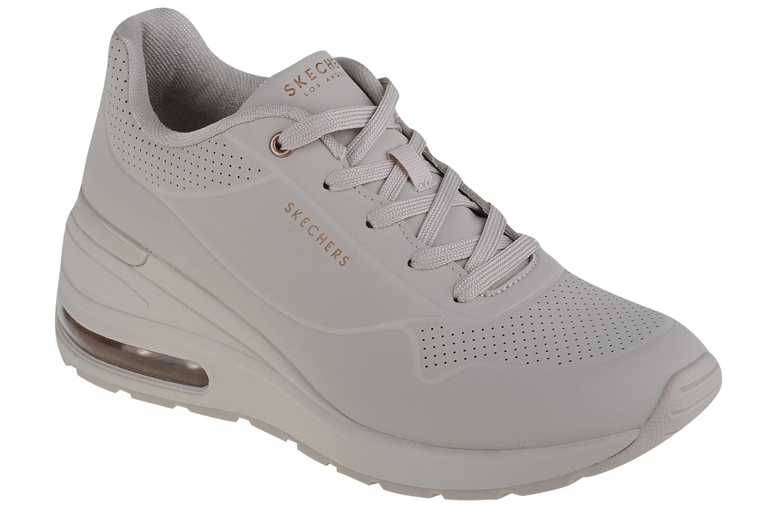 Skechers MILLION AIR - ELEVATED AIR Sneaker Beige da Donna 155401 OFWT