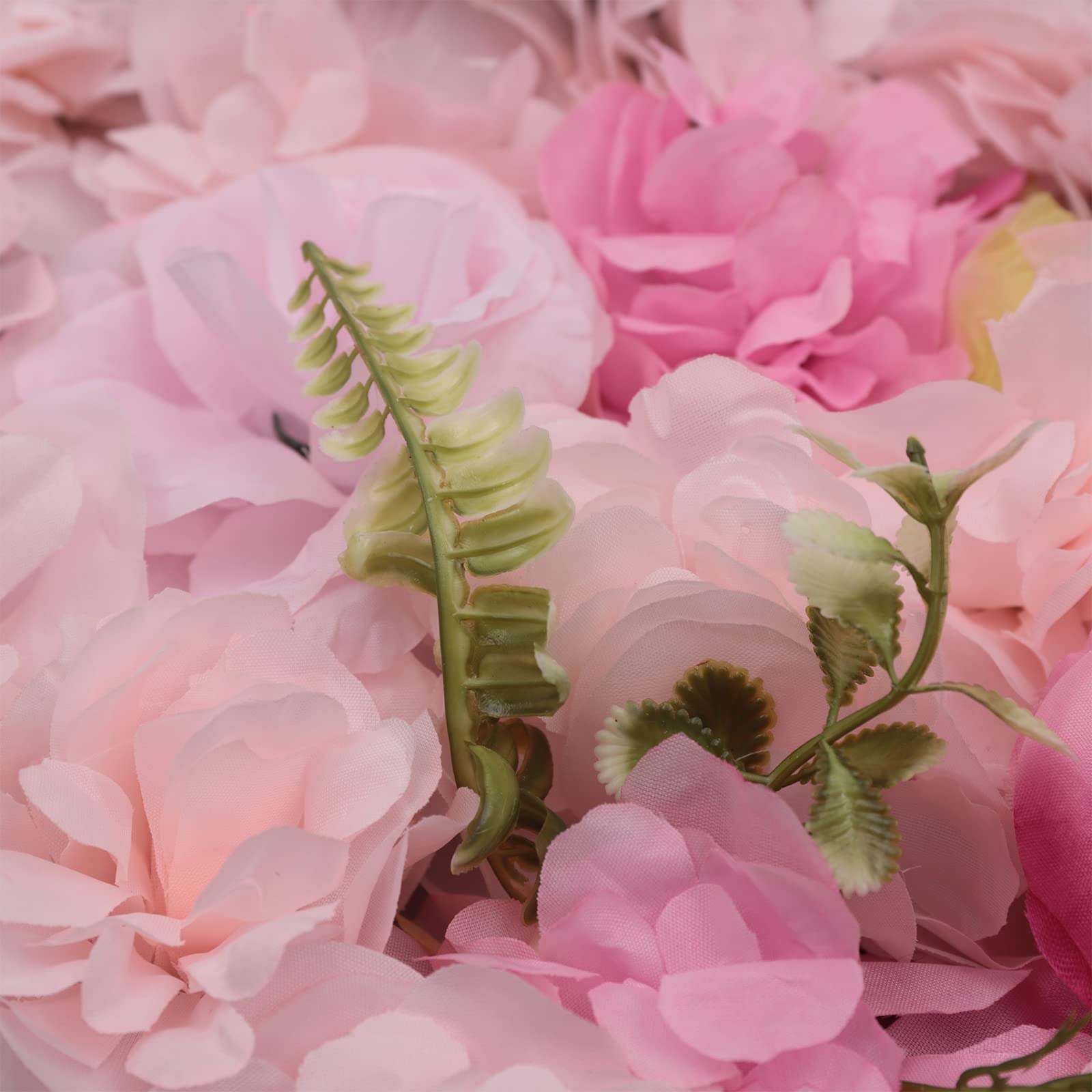 12 sfondi da parete artificiale, 60 x 40 cm, rosa chiaro, dalie + rose + piante acquatiche, decorazione da parete di rosa, per matrimoni, feste di nozze, feste di compleanno, laurea, feste di