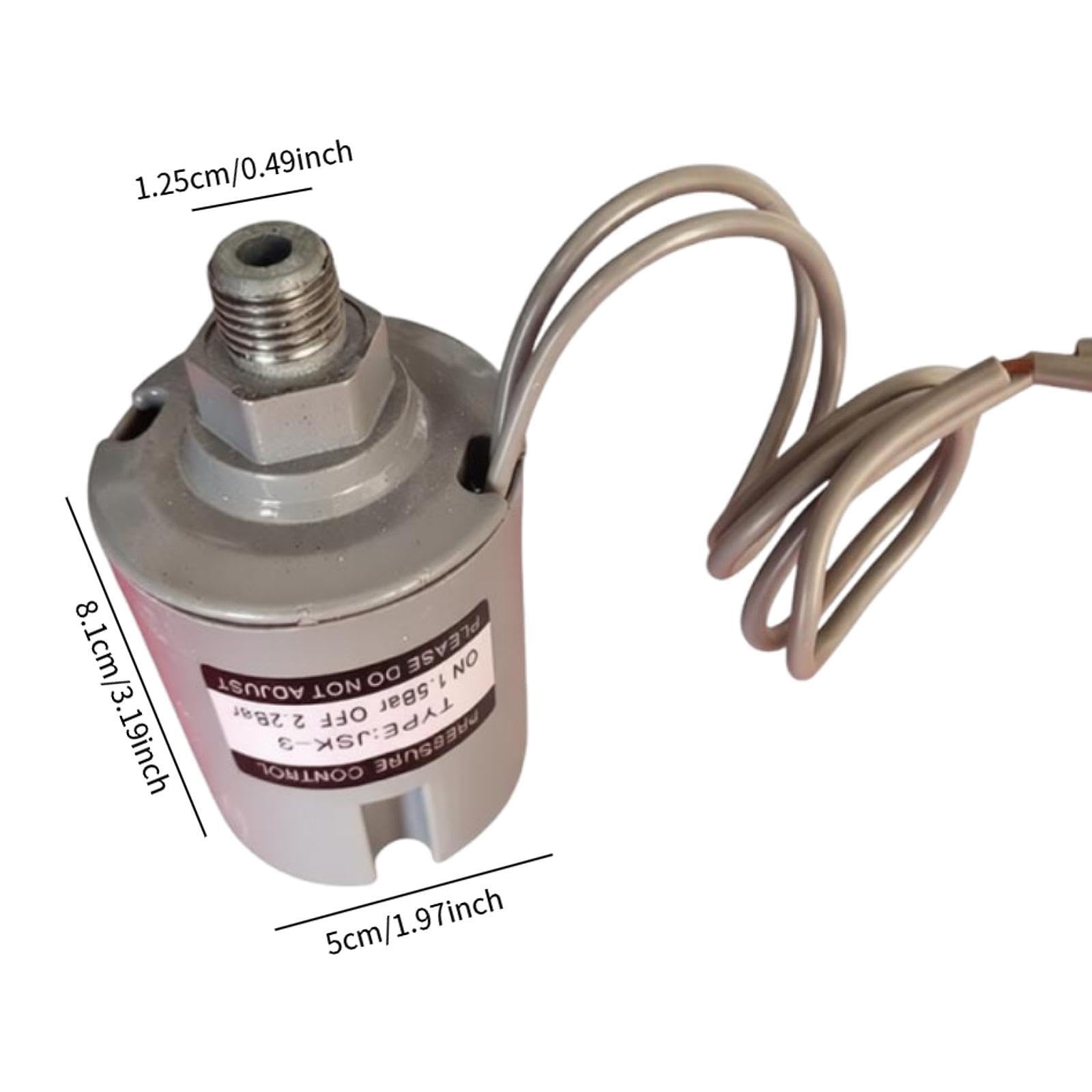 F Fityle Interrupteur de Pompe de surpression, contrôle de Pression, Facile à Installer, Stable et Pratique, Interrupteur de Pompe à Eau pour Le pompage, Externe 12.5 Mm