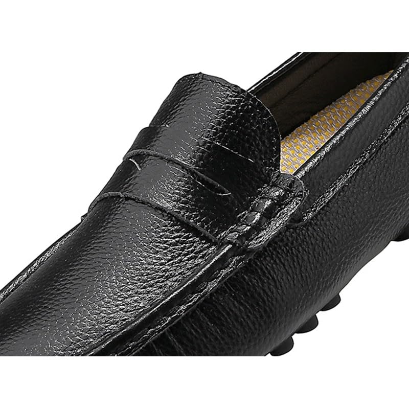 Shoes Men's Comfortable Flat Slip-on Loafers Low-top Round-Toe Oxford Shoes for Wedding Parties Work Men Versatile Casual Shoe4