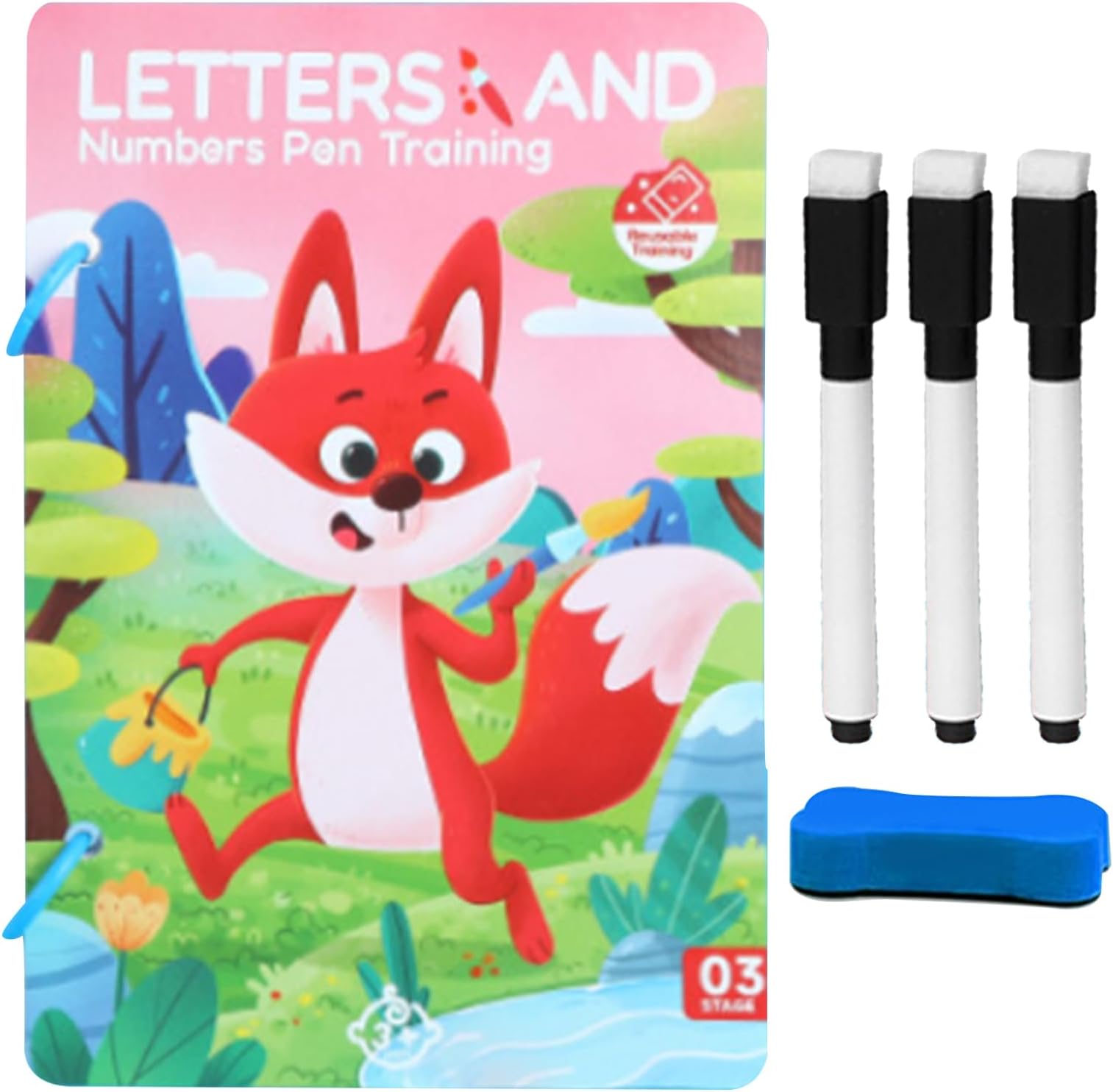 Pen Control Skill Training Cards - Reusable Penmanship Practice Book Activity, Interactive Handwriting Learning Exercise Kit | Preschool Children Boys Girls Students Educational Development Tool Set