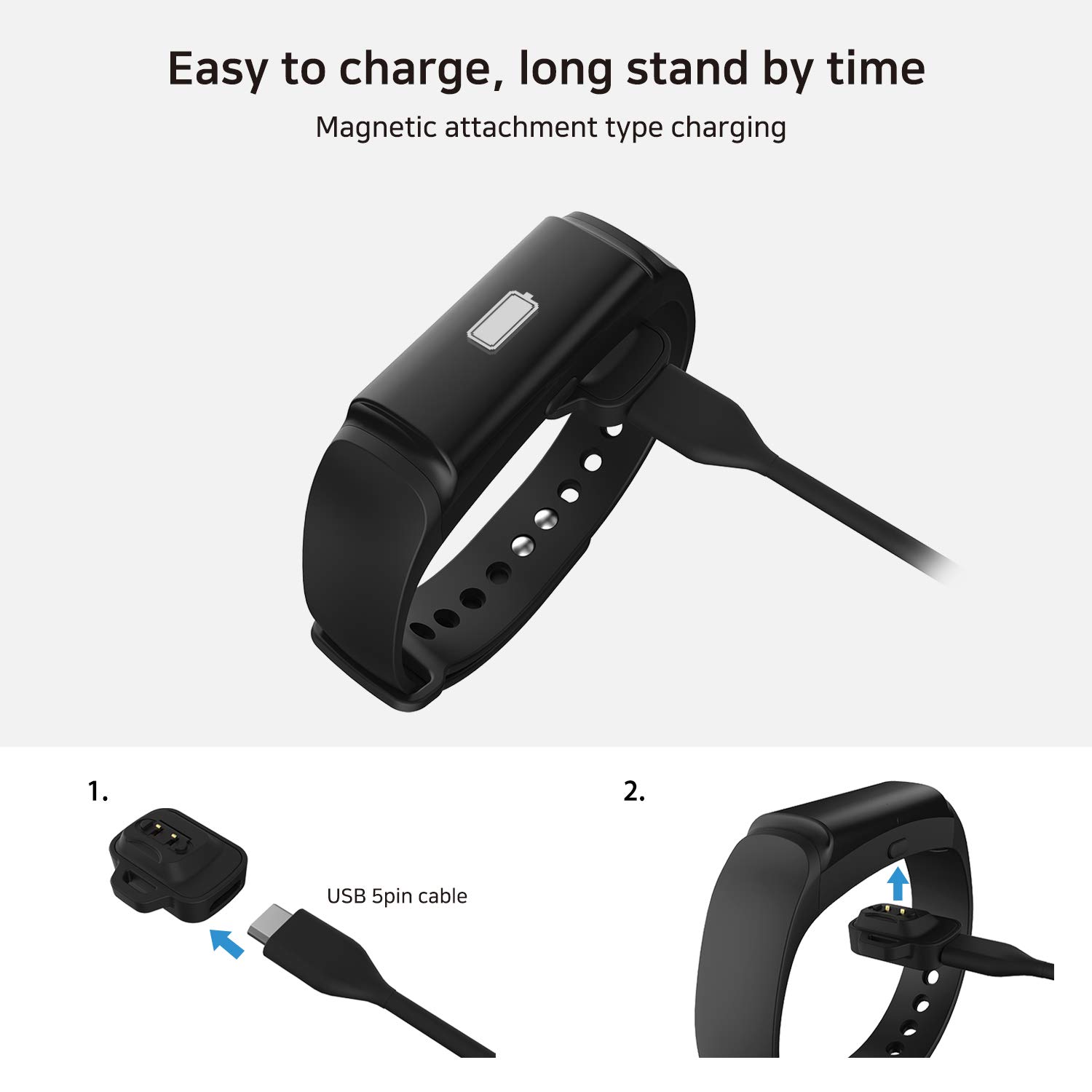 Partron Urban S+ PWB-250 Fitness Band Charging