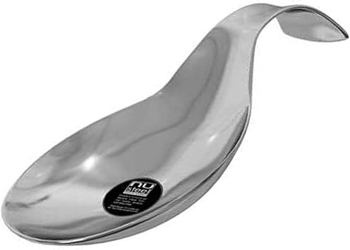 nu steel Stainless Steel Regular Spoon Rest, Heavy Duty Holder for Kitchen, Spatula Ladle, Brush and Other Cooking Utensils, Sturdy Durable Stainless Steel Spoon Rests for kitchen, stove top, counter