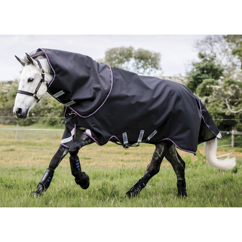 HorsewareIreland Rambo Supreme Turnout Vari-Layer 250g Navy/Burgundy 78