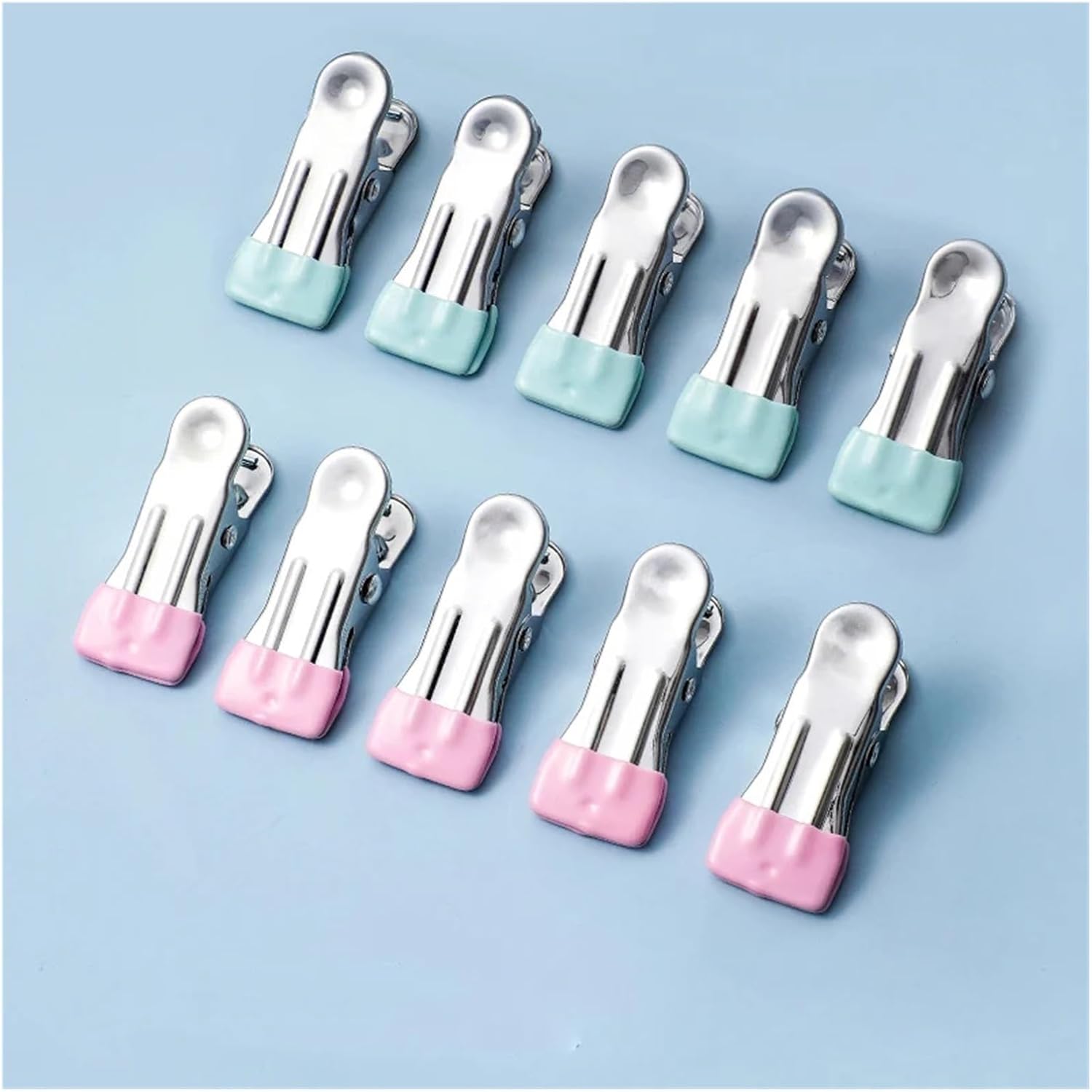 Metal clothespins 50 Invisible Hook Hangers, Clothes Pegs, Sock and Home Wardrobe Sheet Clips(Gray)