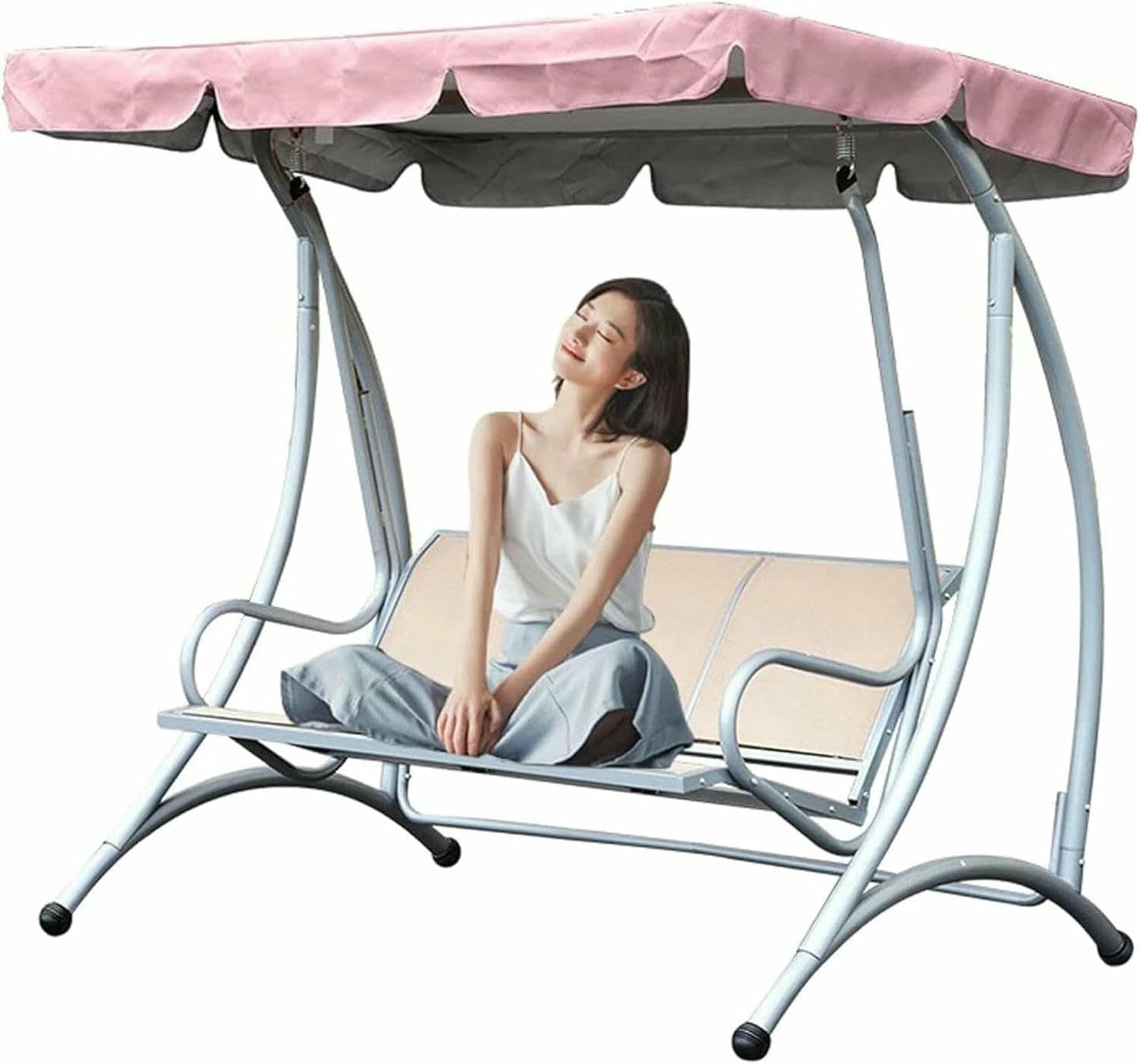 Toldo para columpio de patio impermeable con cubierta duradera anti rayos solares