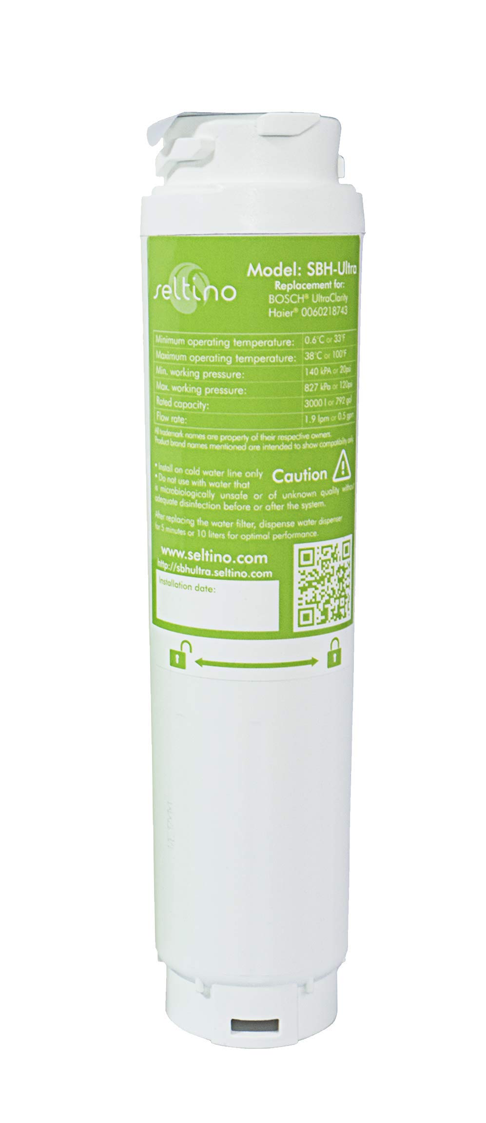Seltino SBH-Ultra Wasserfilter ersetzt Bosch Ultra Clarity x 2