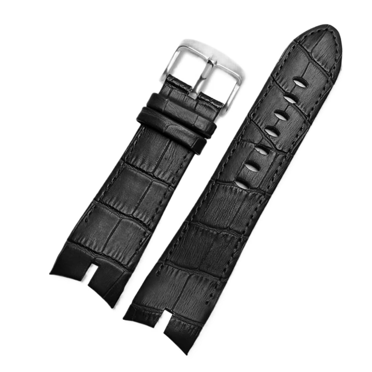 Genérico NASUNJIA Correa De Reloj De Cuero Genuino De 26 Mm Compatible Con La Correa De Reloj Roger Dubuis EXCALIBUR Con Esfera De 42 Mm, Accesorios For Hombre