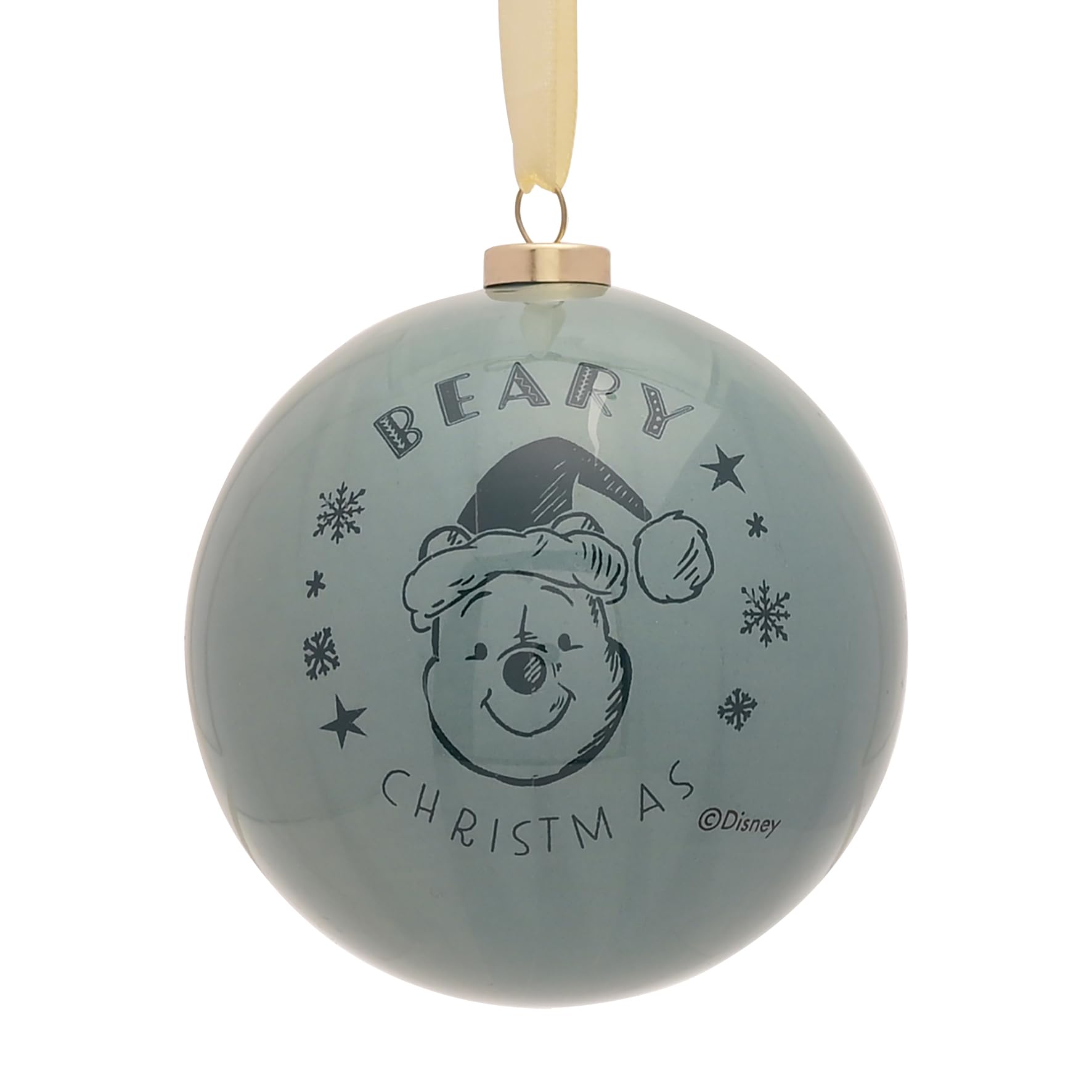 Disney – Lot de 12 boules de Noël Winnie l'ourson – Ourson, Tigrou, Porcinet et Bourriquet – Produit sous licence officielle – Décoration de Noël en plastique rouge, blanc et bleu avec ficelle pour