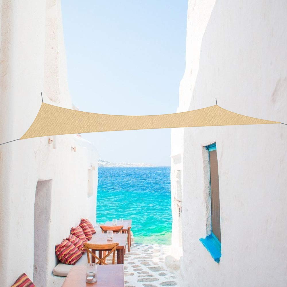 PATIOSNAPSun Shade Sail, 3 x 4 m Rectangle Awning, 95% UV Block Canopy, Perfect for Outdoor Patios Garden Backyard Pergola Decking Swimming Pool