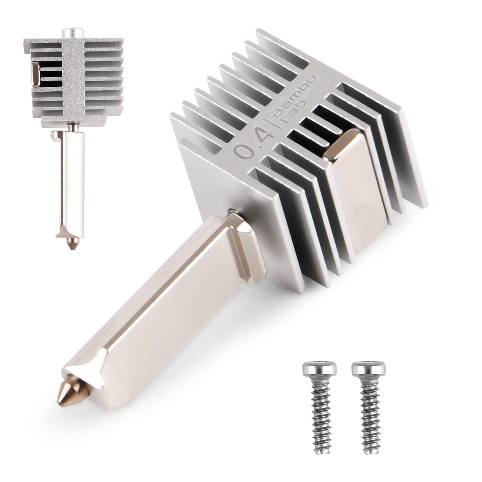 3DTOOLS Bambu lab Original 3D Pirnter Stainless Steel Hotend for Bambu LAB A1,A1MINI 0.4MM