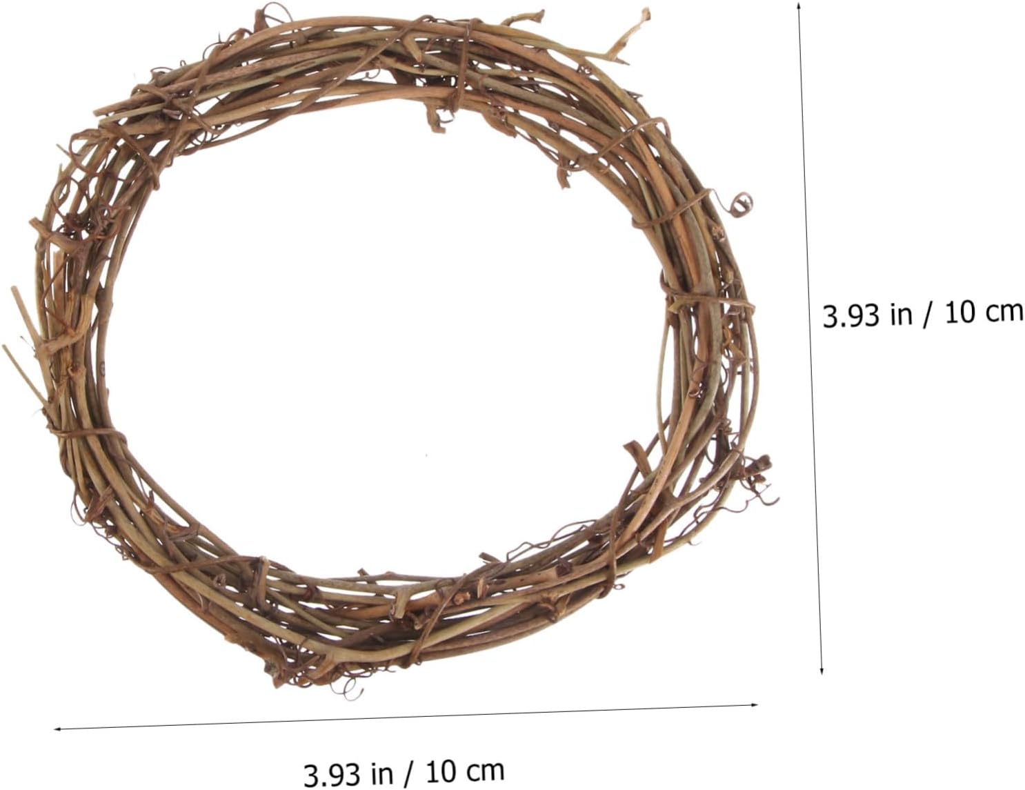 10pcs Rattan Wreath Hoops Garland Frames for Xmas DIY Decor